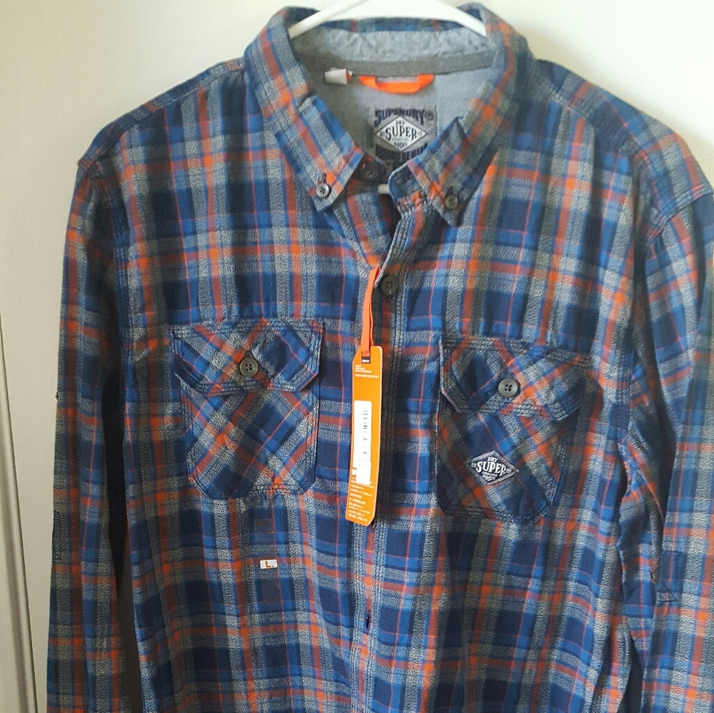 Superdry long sleeve shirt new